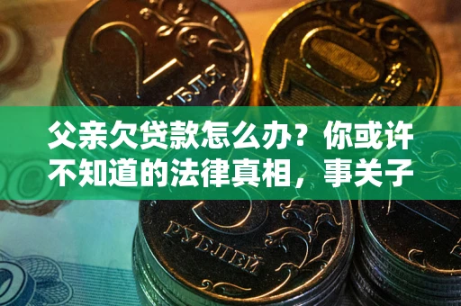 武汉父亲欠贷款怎么办？你或许不知道的法律真相，事关子女未来