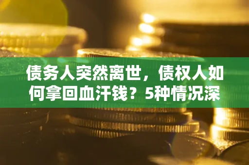 武汉债务人突然离世，债权人如何拿回血汗钱？5种情况深度解析