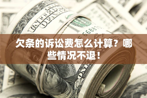 武汉欠条的诉讼费怎么计算?哪些情况不退! 武汉欠条的诉讼费怎么计算?哪些情况不退!