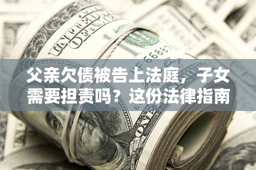武汉父亲欠债被告上法庭，子女需要担责吗？这份法律指南必须看完