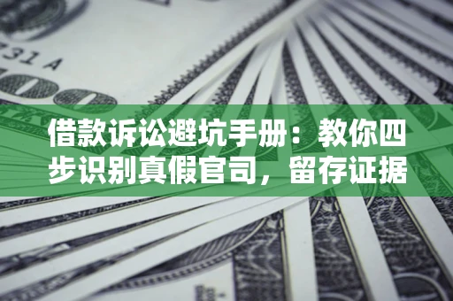 武汉借款诉讼避坑手册：教你四步识别真假官司，留存证据不踩雷