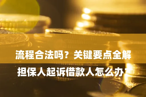 武汉

担保人起诉借款人怎么办？流程合法吗？关键要点全解析